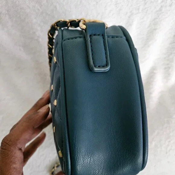 Badgley Mischka Quilted Studded Crossbody Camera Bag - Picture 5 of 10